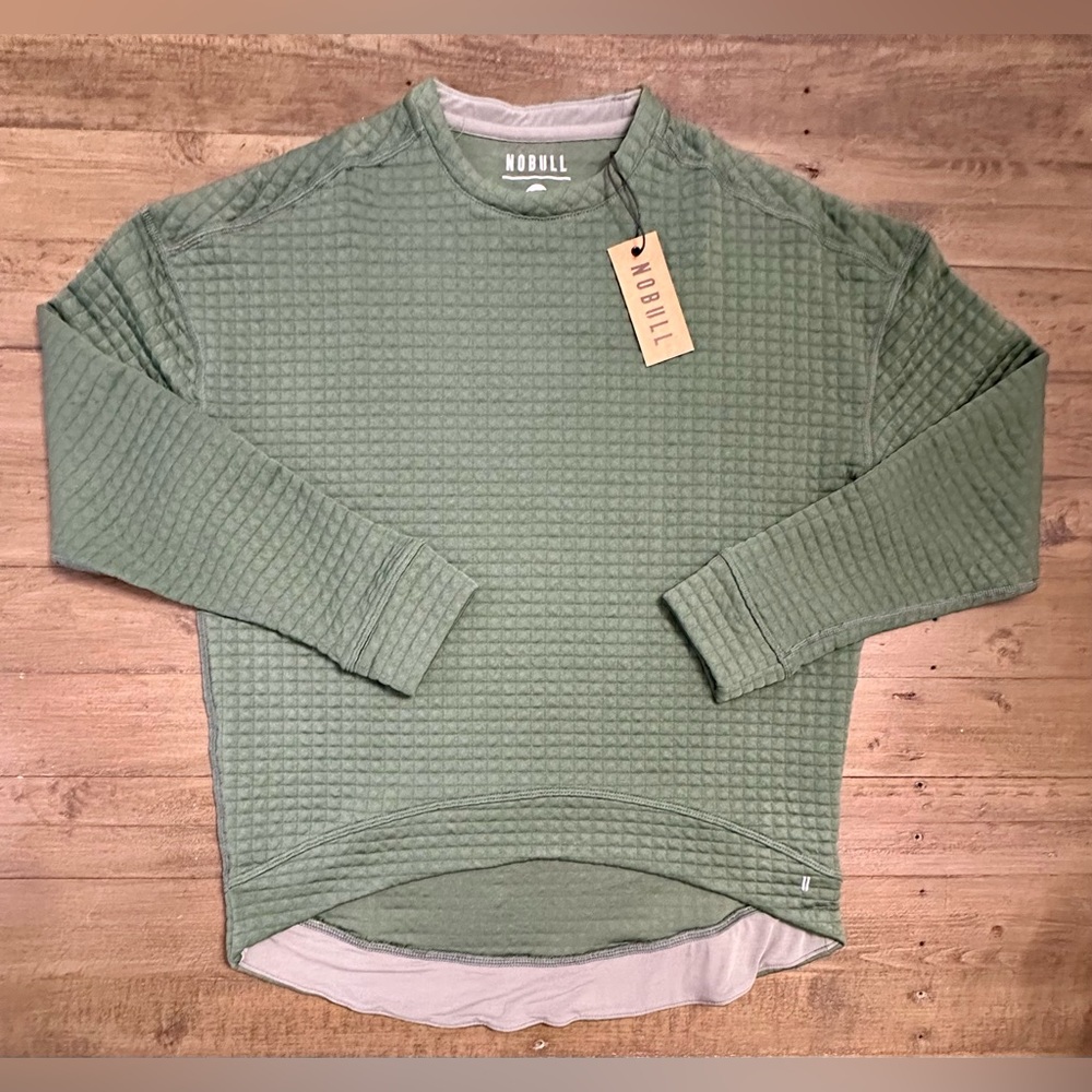 NWT NOBULL Women's Quilted Crew Pullover - XS - Sedona Sage - Picture 3 of 8